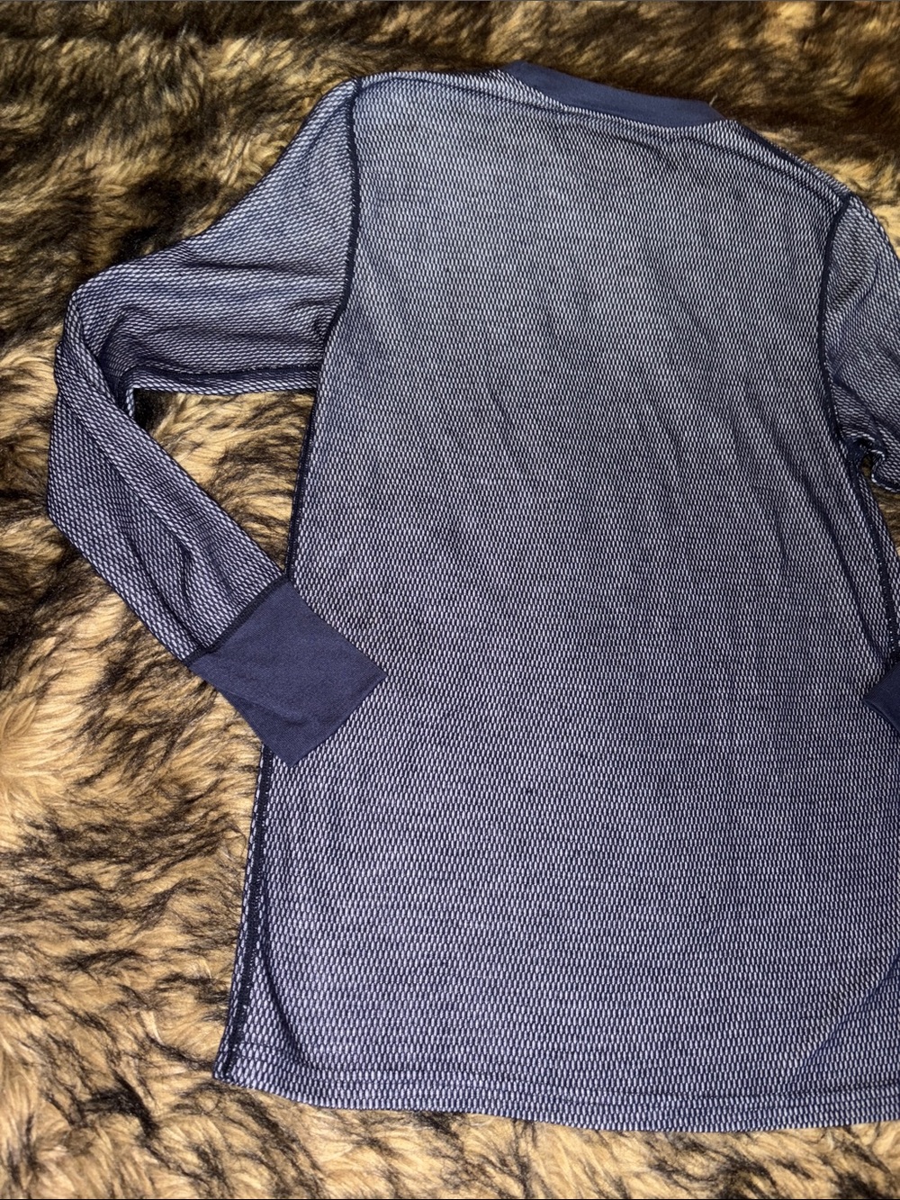 Magellan Men's Blue Knit Outdoor Cold Weather Long Sleeve Top Size large - Picture 10 of 11